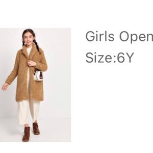 Open Front Teddy Coat